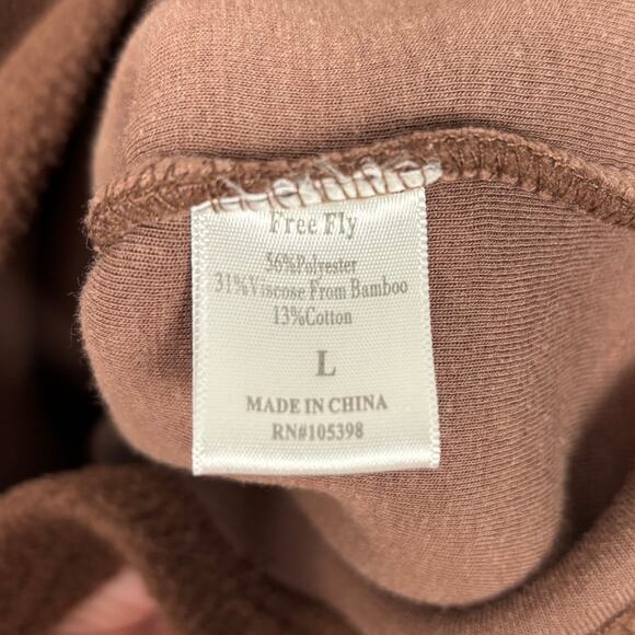 Free Fly Men's Bamboo Sherpa Fleece 1/4 Zip Pullover Cozy Outdoorsy Size Large - Picture 6 of 6